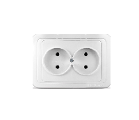 Розетка 2-х местная 