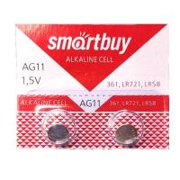 Элемент питания AG11 Alkaline 1.5V (10-BL) (200 2000) (361, LR721, LR58) SmartBuy