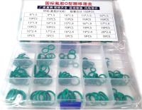 Комплект колец резиновых, уплотнителей, прокладок 6х1,9-20х2,4 зеленый