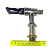 Кран для горячей воды резьба 17мм с гайкой и резинкой KT019