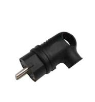 Угловая каучуковая вилка с заземляющим контактом 9220