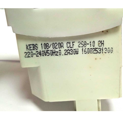 Насос сливной (помпа) 16002531300 AQSL1000PRA31 Hotpoint-Ariston KEBS 108020A  крепл. — 4 защелки, выводы — сзади вместе Фото 3