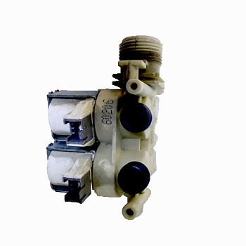 Электроклапан-двойной-90°-выпуск=12мм-фишки-mini-60206-(Indesit---Ariston)