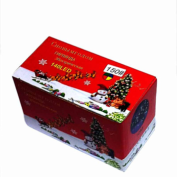 Гирлянда нить 140 led цветная 10 м 150