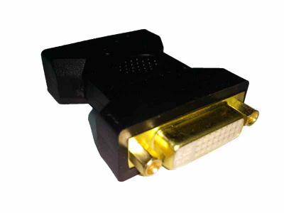 Переходник DVI 24+5(F-мама)-DVI 24+5(F-мама) чёрный