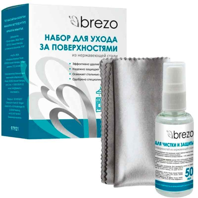 Набор для ухода за поверхностями из нержавеющей стали 97921 Brezo