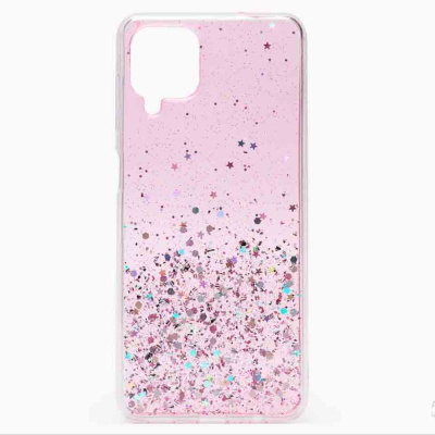 Чехол Samsung Galaxy A12 бампер силикон SM-A125 - розовый