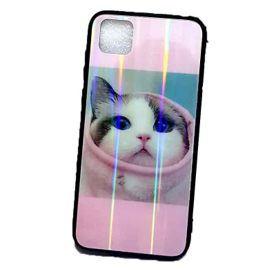 Чехол Samsung Galaxy 9S бампер силикон A9S-Sams - розовый с рисунком