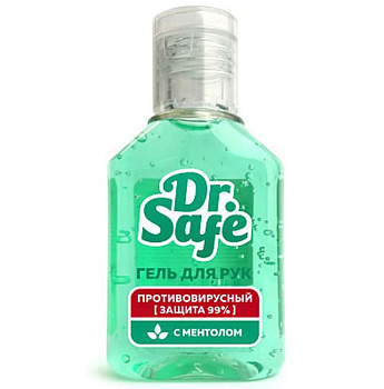 Антисептик DR.SAFE антибактериальный гель для рук Ментол 60мл