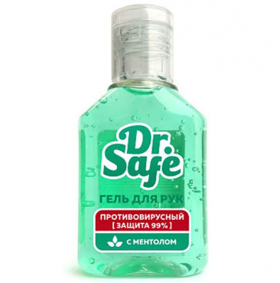 Антисептик DR.SAFE антибактериальный гель для рук Ментол 60мл