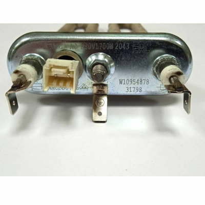 ТЭН стиральной машины 1700Вт 230B L 170мм W10954878 Indesit Kawai Фото 3