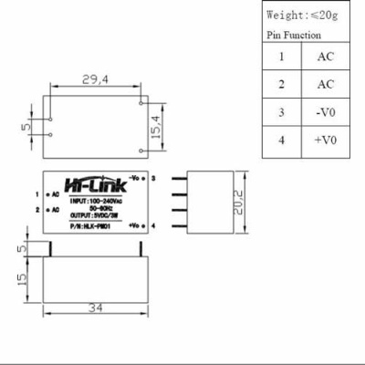 Блок-питания-5V-DC-600mA-HLK-PM01-3W-Tenstar-Robot