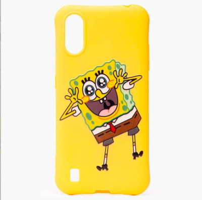 Чехол Samsung  Galaxy M01 бампер силикон SM-M015 - спанч боб