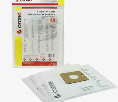 Мешок пылесоса SE-08, 3шт OZONE