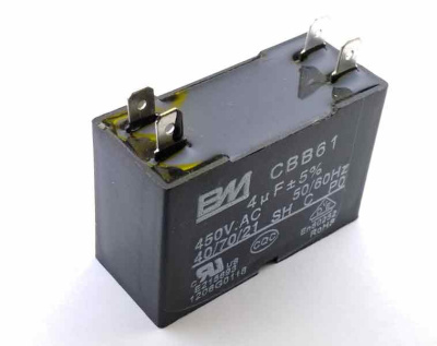 4,5мкФ 450В CBB61 - конденсатор пусковой