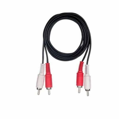Кабель соединительный 2RCA Папа - 2RCA Папа 1,5м черный RCC-075