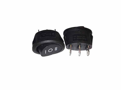 Переключатель перекидной, овальный 250В 10А