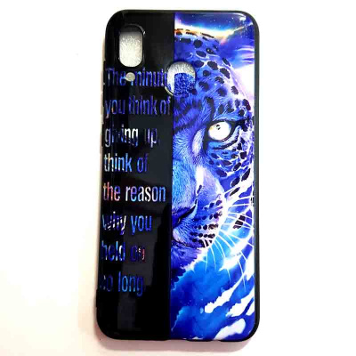 Чехол Samsung Galaxy A20 бампер силикон A20Sams-bmp - черный с рисунком