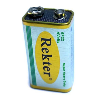 Батарейка 9V 6F22m (Крона) Rekter